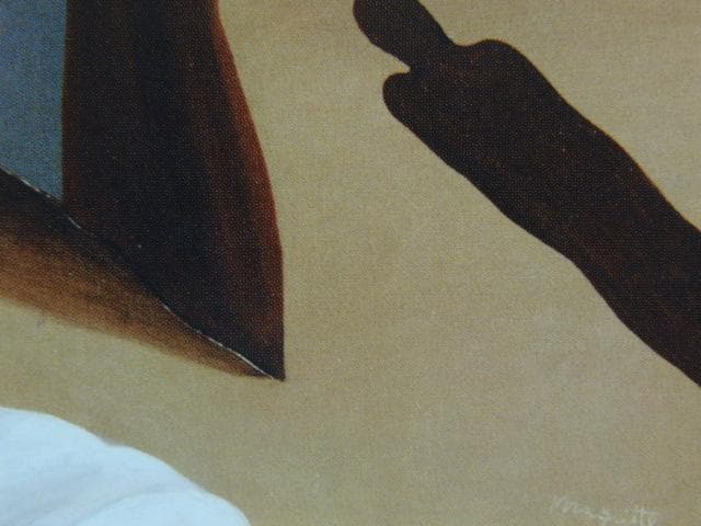 ルネ・マグリット、砂漠の発射台、希少な画集より、新品高級額