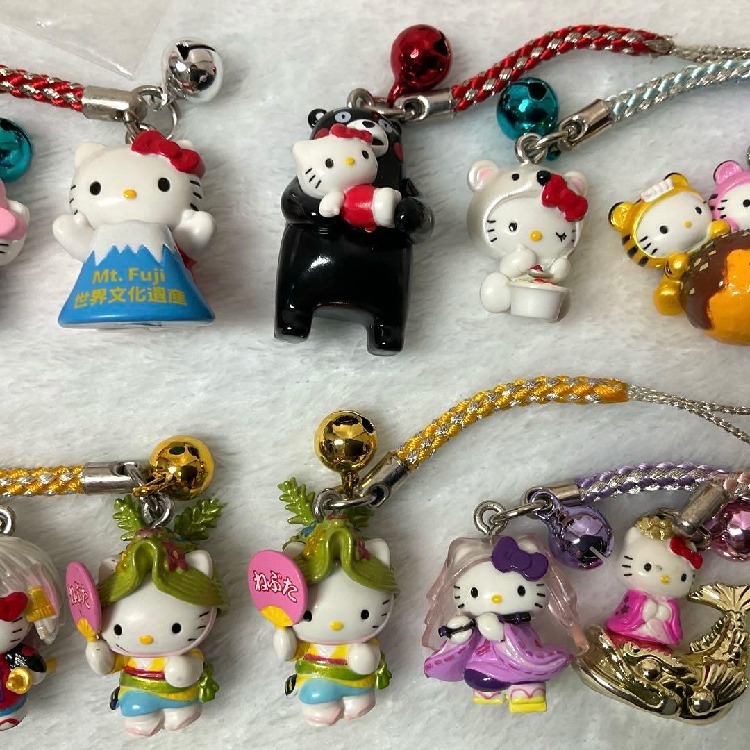 ご当地キティ　ストラップ/根付　21個まとめ売り