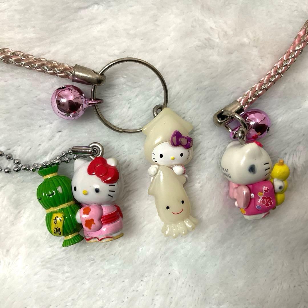 ご当地キティ　ストラップ/根付　21個まとめ売り