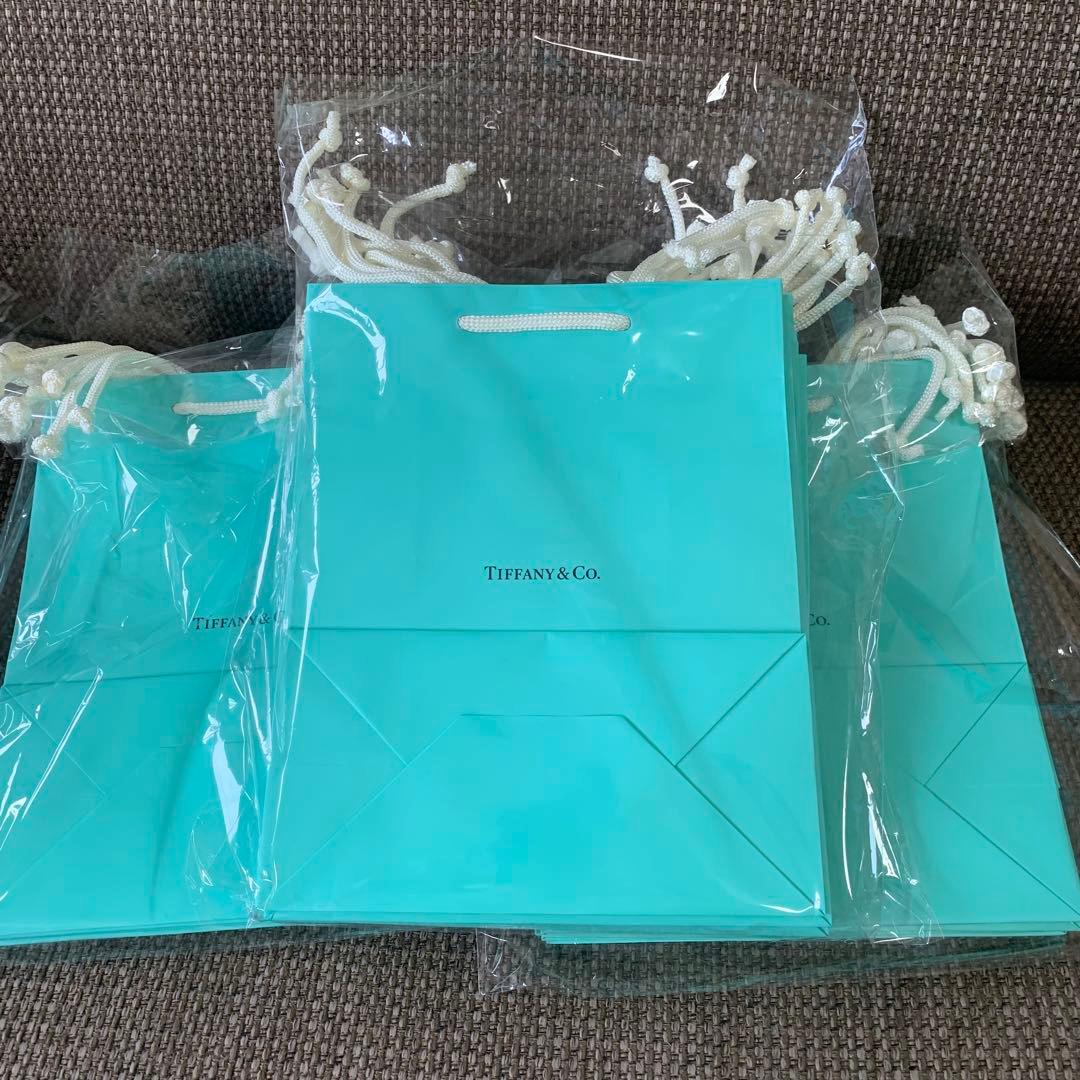 旧型　新品未使用ティファニー ショッピング 紙袋（20x25cm ）30枚セット