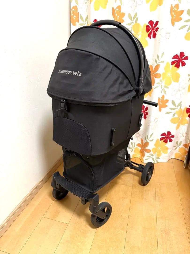折りたたみペットカート ブラック　AIRBUGGY. wizx