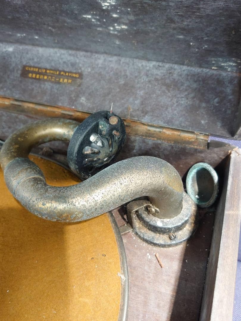 レトロ　VICTOR　蓄音機　アンティーク　レコード