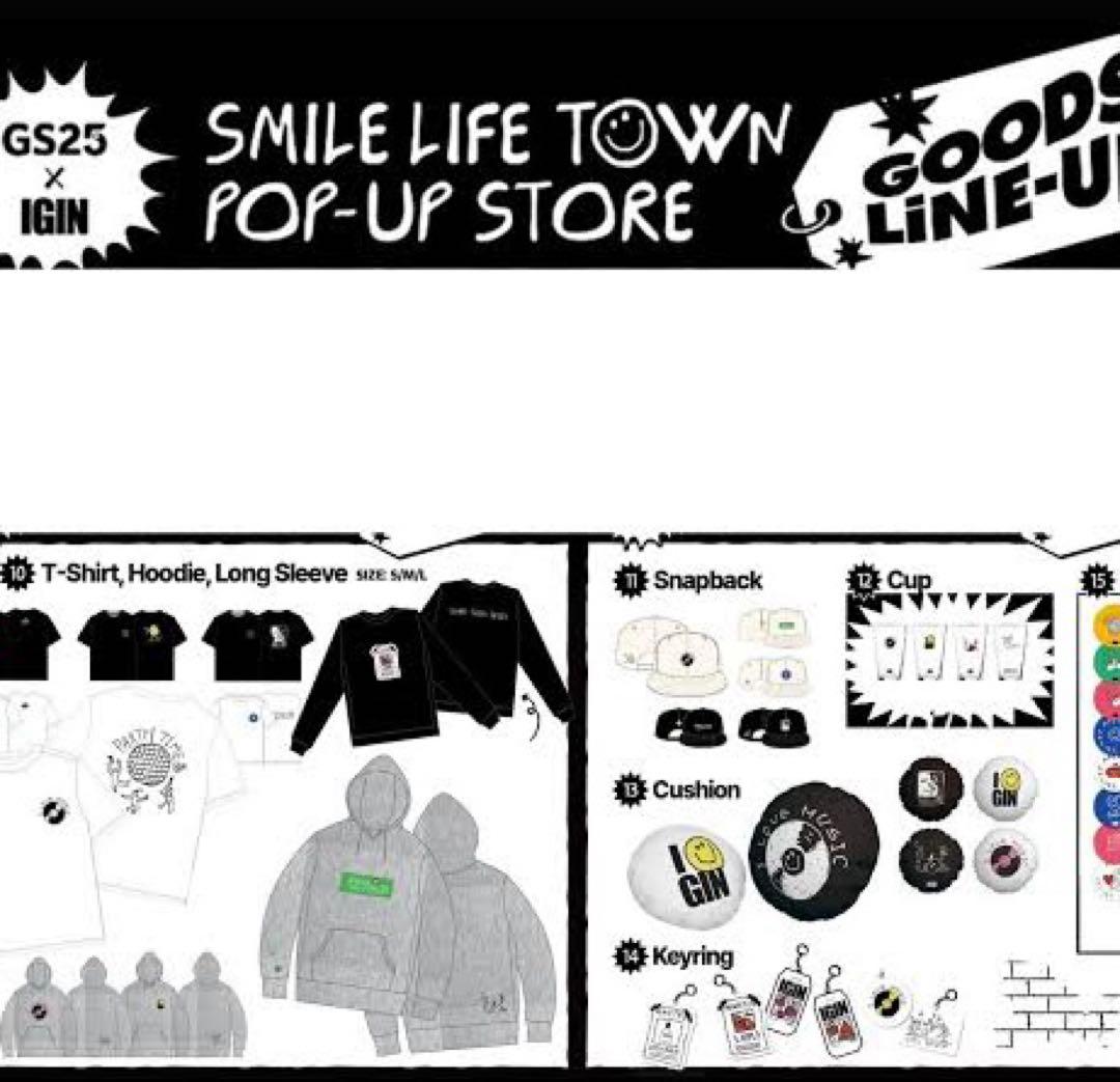 IGIN 韓国ポップアップ限定　フーディー S 新品