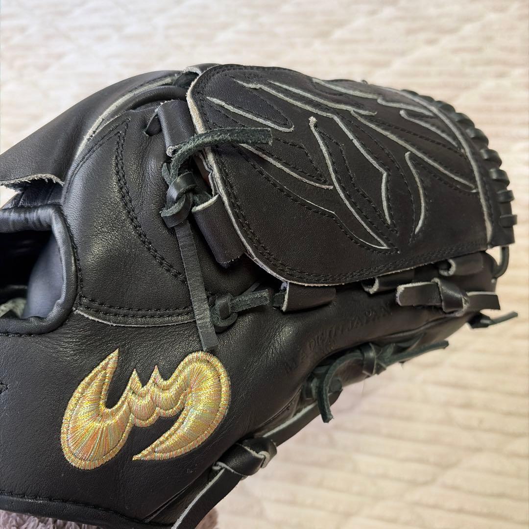 ブラック 軟式グローブ レザー製　少年野球