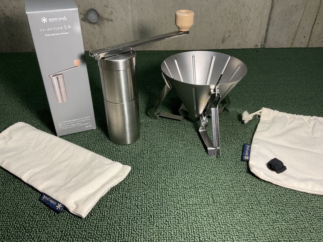 美品 フィールドバリスタ ドリッパー ＆ フィールドバリスタ ミル スノーピーク