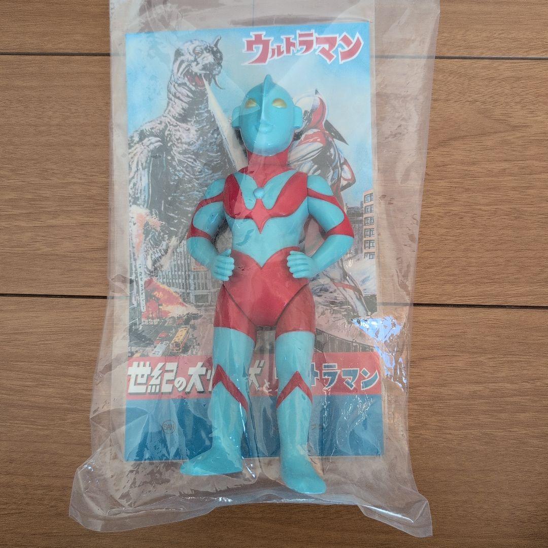 マルサン　ブルマァク　ウルトラマン350 スカイブルー　水色　ソフビ　レトロ