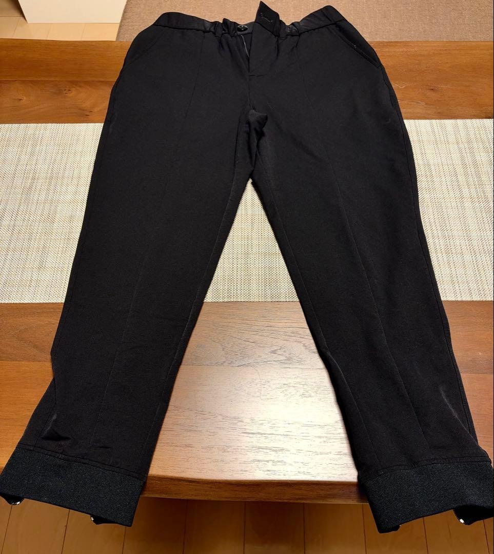 SLDO.(エスルド)リブパンツ 黒　サイズXL