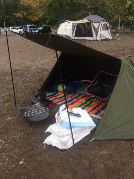 パップテント ファスナー加工済み シェルターハーフテント