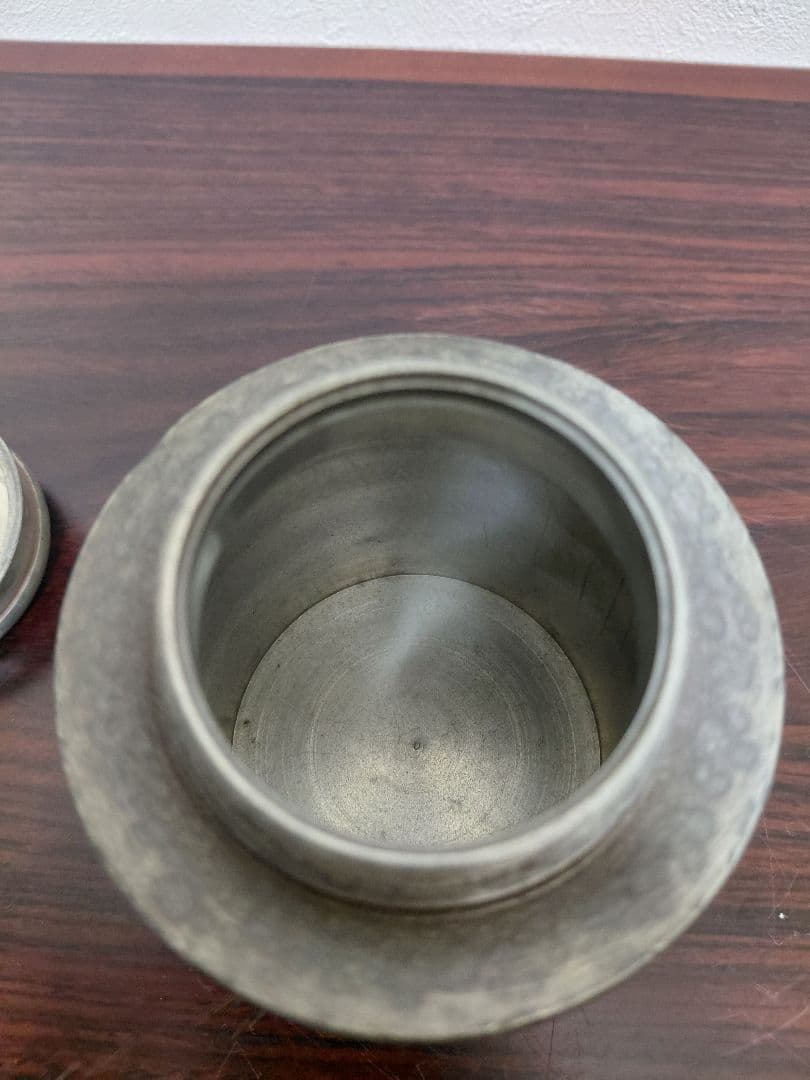 古い錫　茶壺　茶入　茶道具