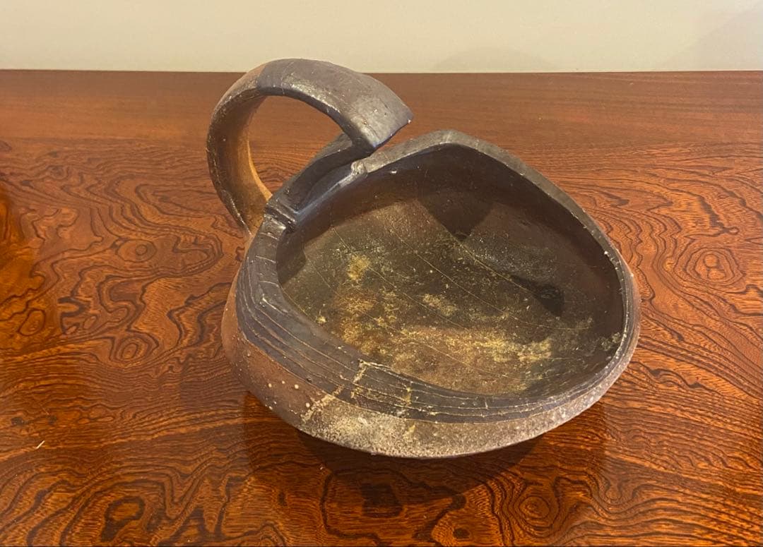 伊賀焼　小島憲二作　手付鉢　M242