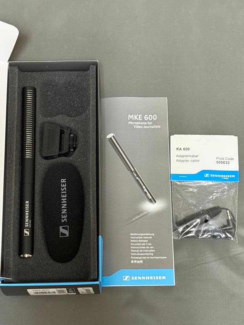 【美品】SENNHEISER MKE 600 + KA 600変換ケーブル付