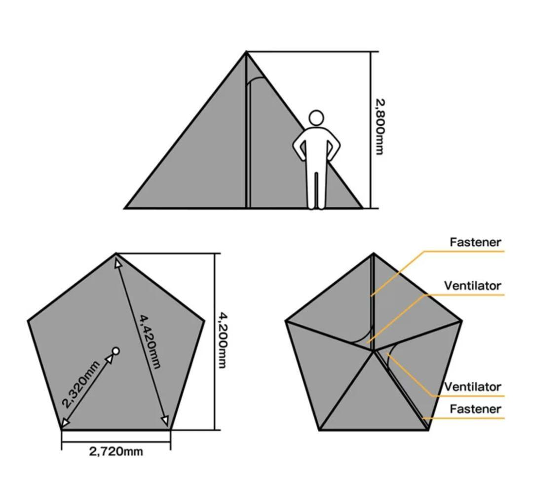 tent-Mark DESIGNS TC 2人用ワンポールテント