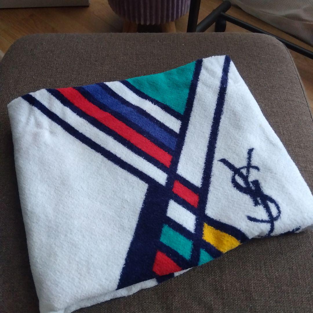 YSL ストライプデザイン バスタオル♥豆柴ちゃん◎プロフ必読♥