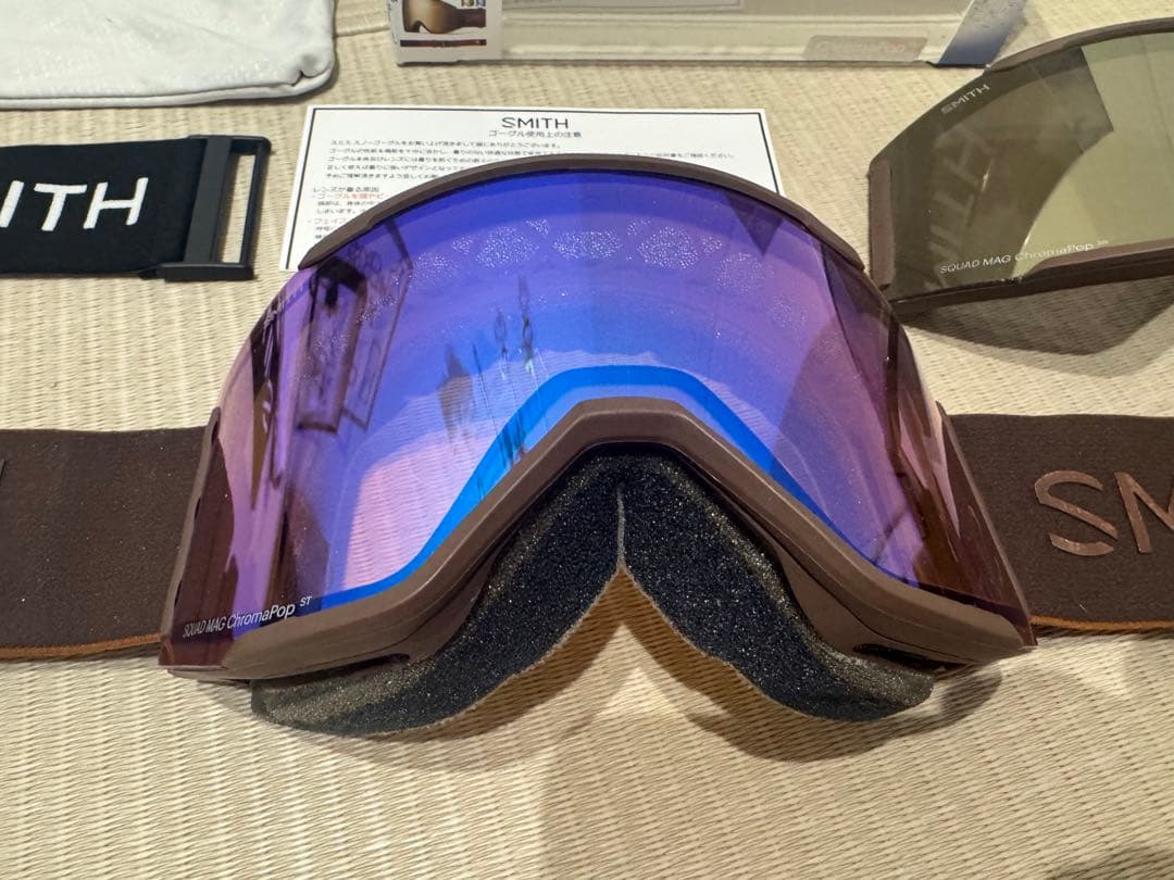 【廃盤カラー】Smith スカッドマグ Sepia Luxeスペアレンズ