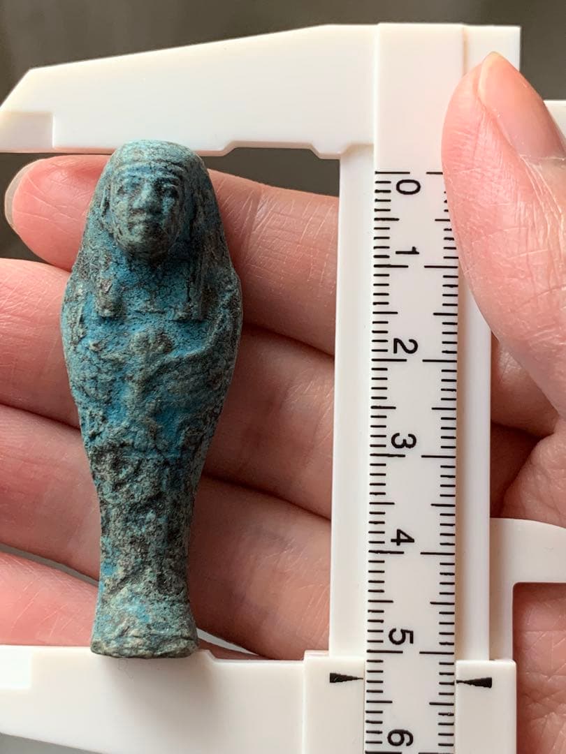 古代エジプト　出土　ファイアンス製　ウシャブティ　ガンダーラ　ホルス　スカラベ