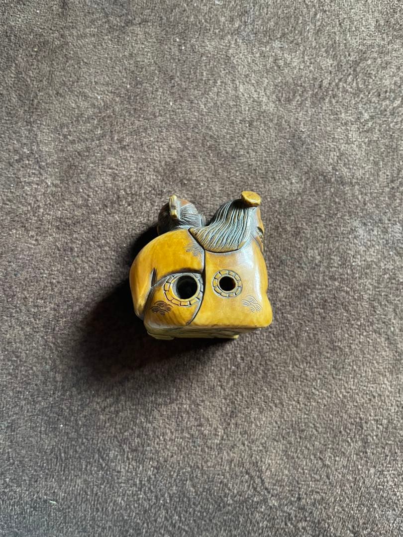 ⚫️新年セール⚫️コメント参照⚫️ 根付 牙 骨等 天然素材 獅子舞 正友銘