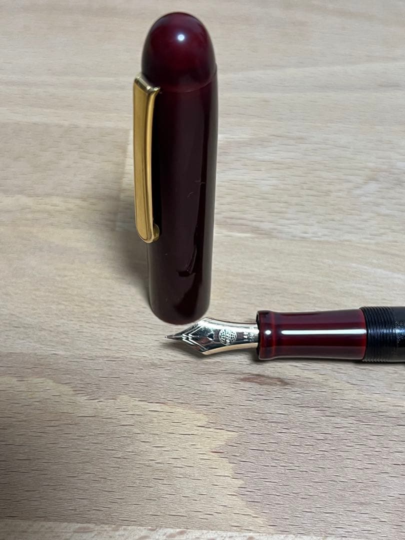 中屋万年筆 赤溜