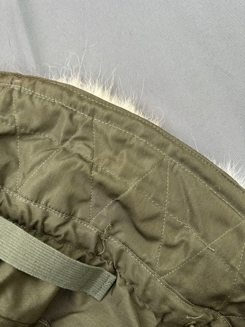 M-51 パーカー用フード　タグ赤　焼け