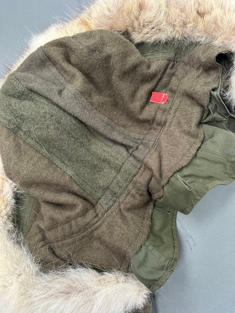 M-51 パーカー用フード　タグ赤　焼け