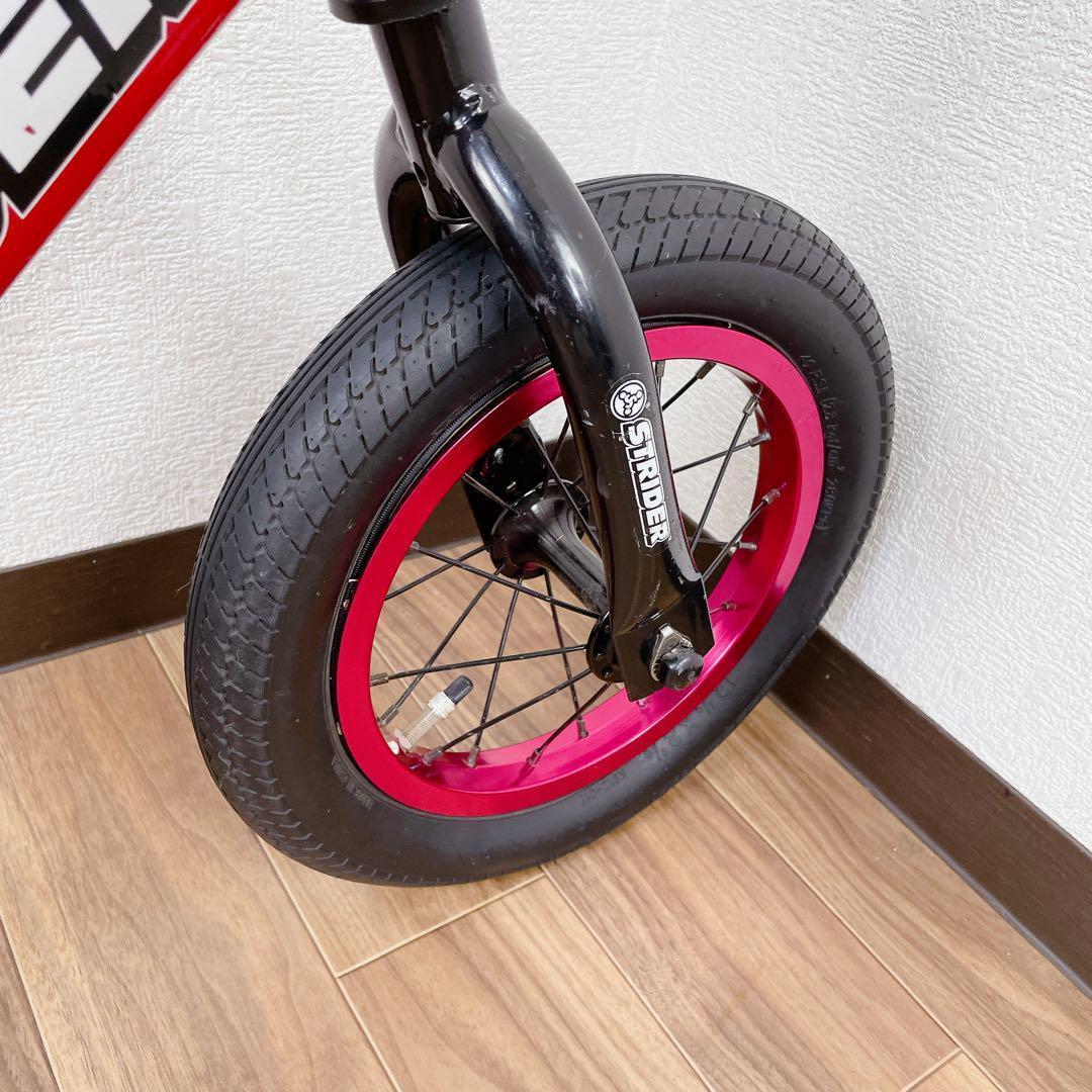 ストライダー　赤　レッド　カスタムホイール