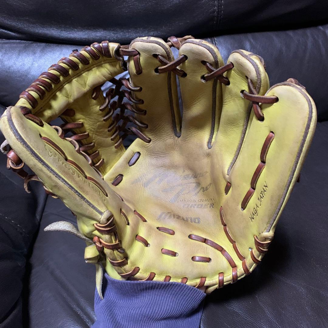 ミズノプロ　オーダー　硬式内野手用グローブ　波賀　haga japan