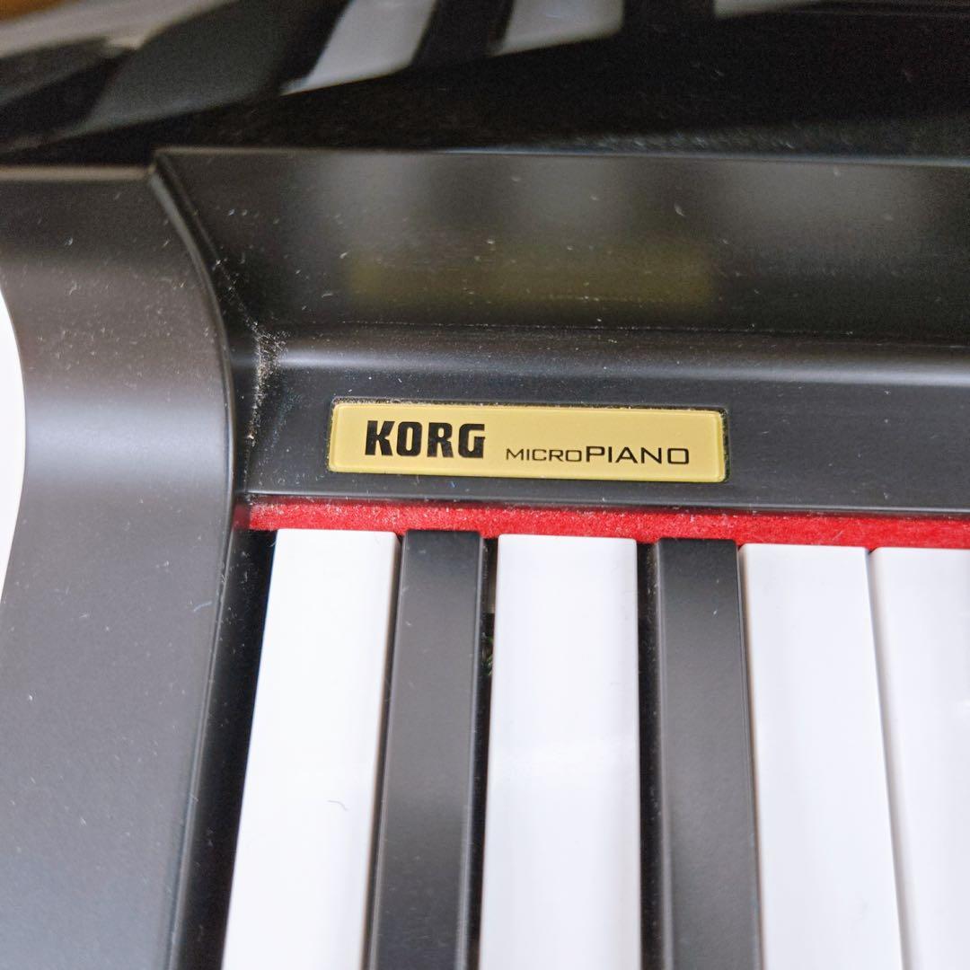 KORG コルグ MICROPIANO マイクロピアノ 黒 電子ピアノ ペダル付