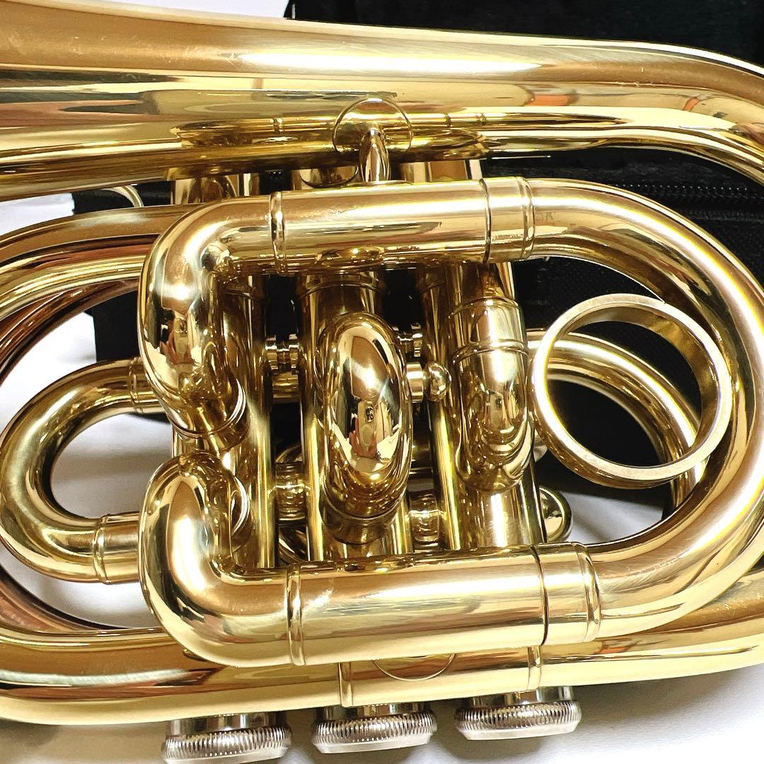 【極美品】MINERVA MPT250L ポケットトランペット　管楽器　吹奏楽