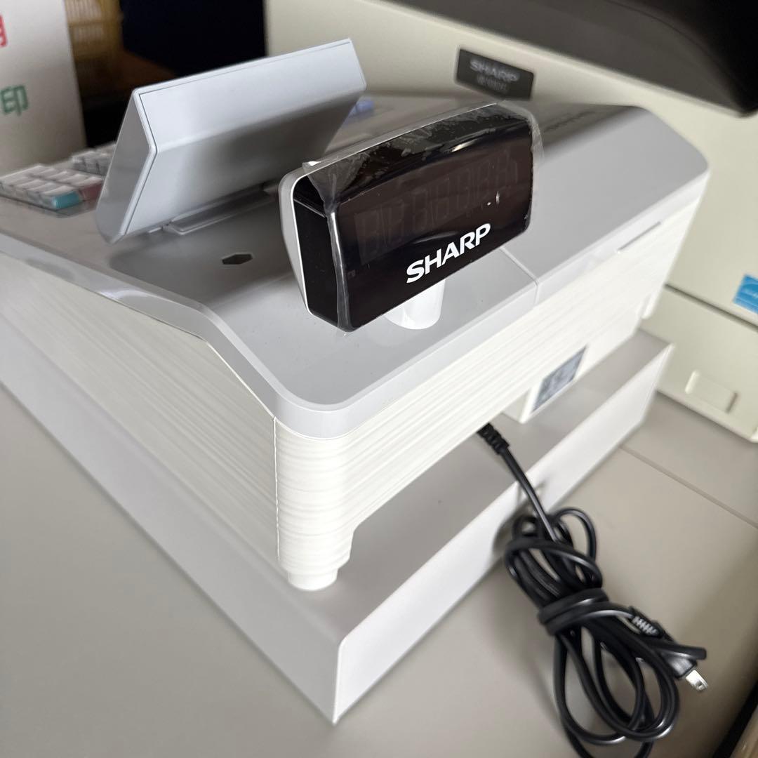美品 シャープ 電子レジスター XE-A207W 取説 キー付 使用少ない