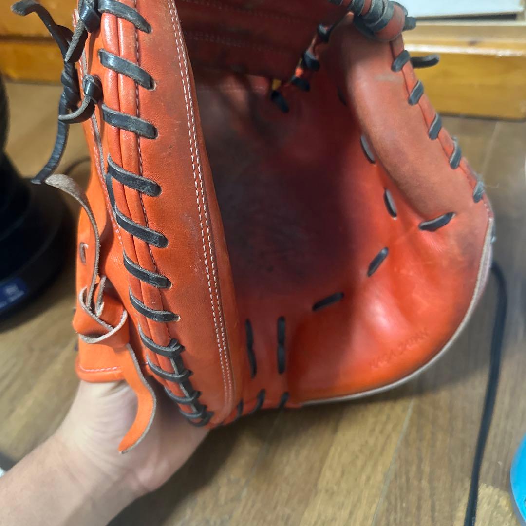 Mizuno 硬式グローブ オレンジ