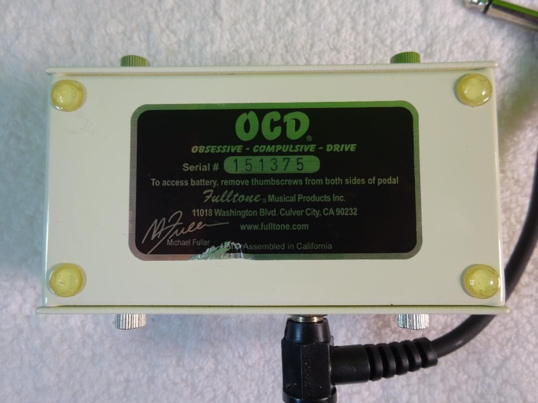 OCD Fulltone ギターエフェクター　動作品