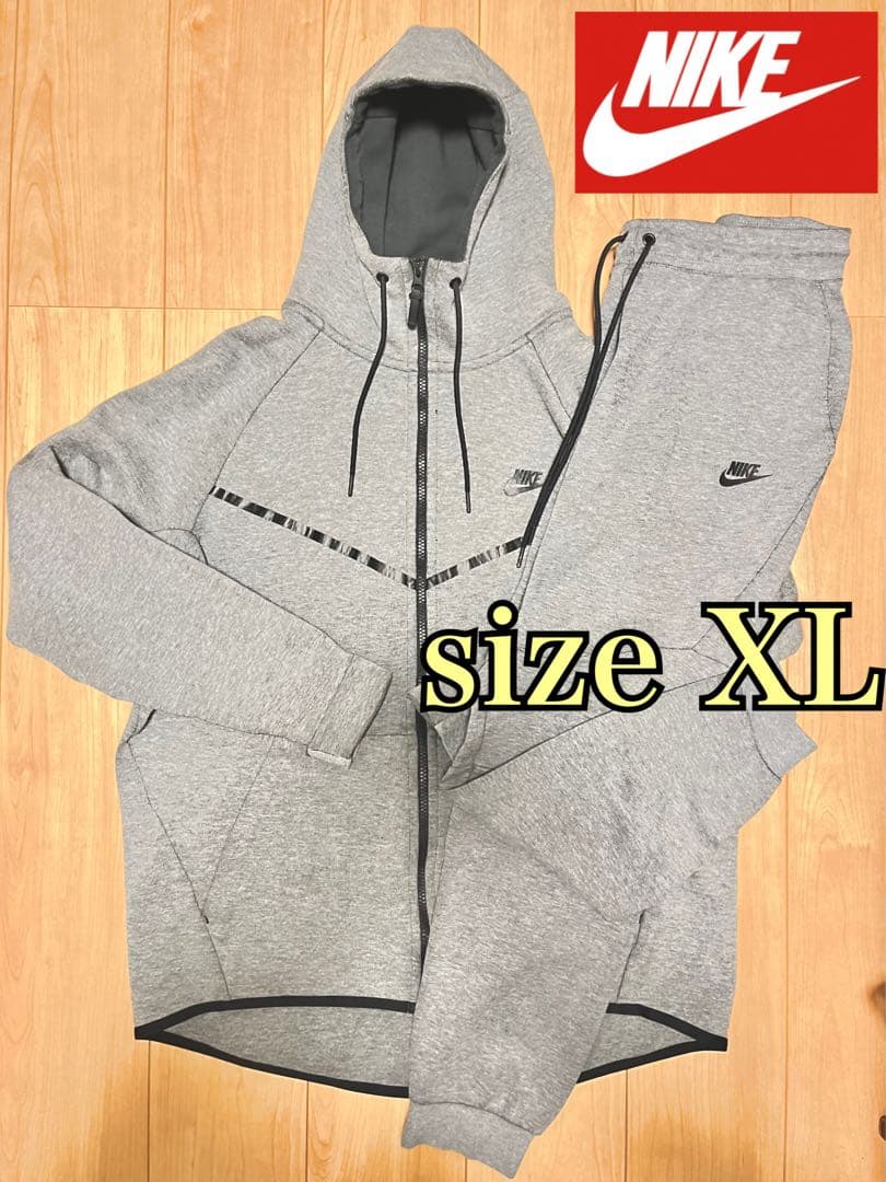 廃盤 NIKE テックフリース セットアップ パーカー スウェットパンツ 赤タグ