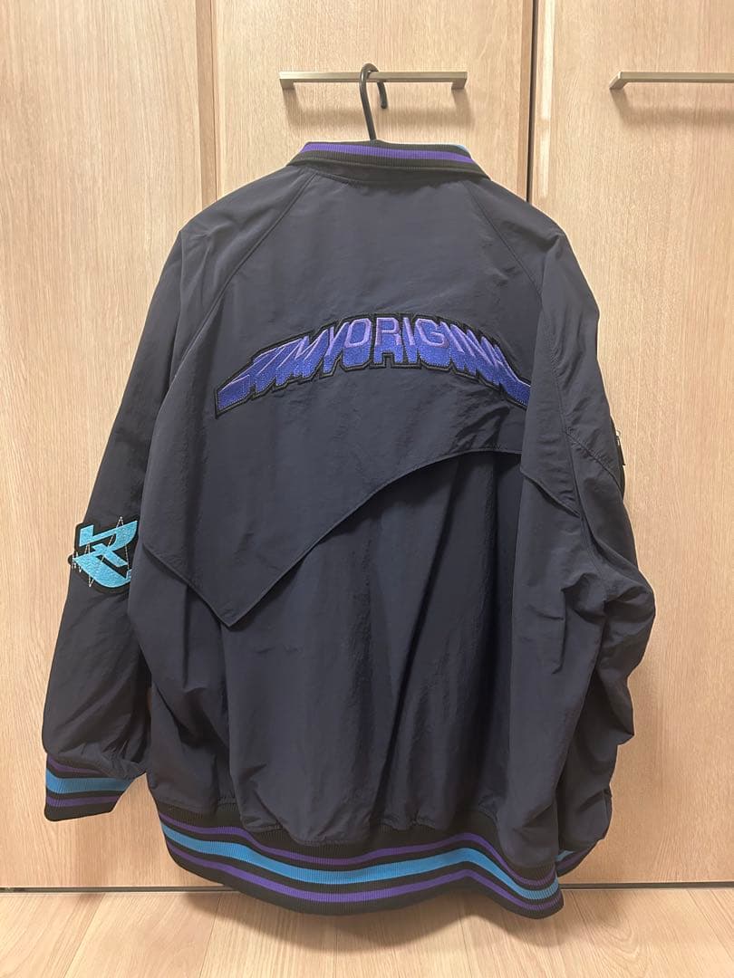 ずっと真夜中でいいのに ずとまよ　テクノプア バーシティジャケット ネイビー L