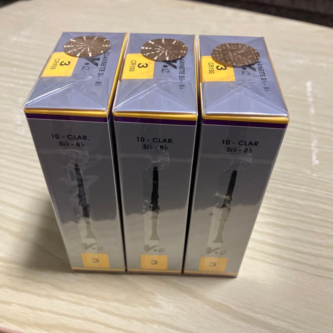 Vandoren V12 B♭クラリネットリード 3 番✖️3箱セット
