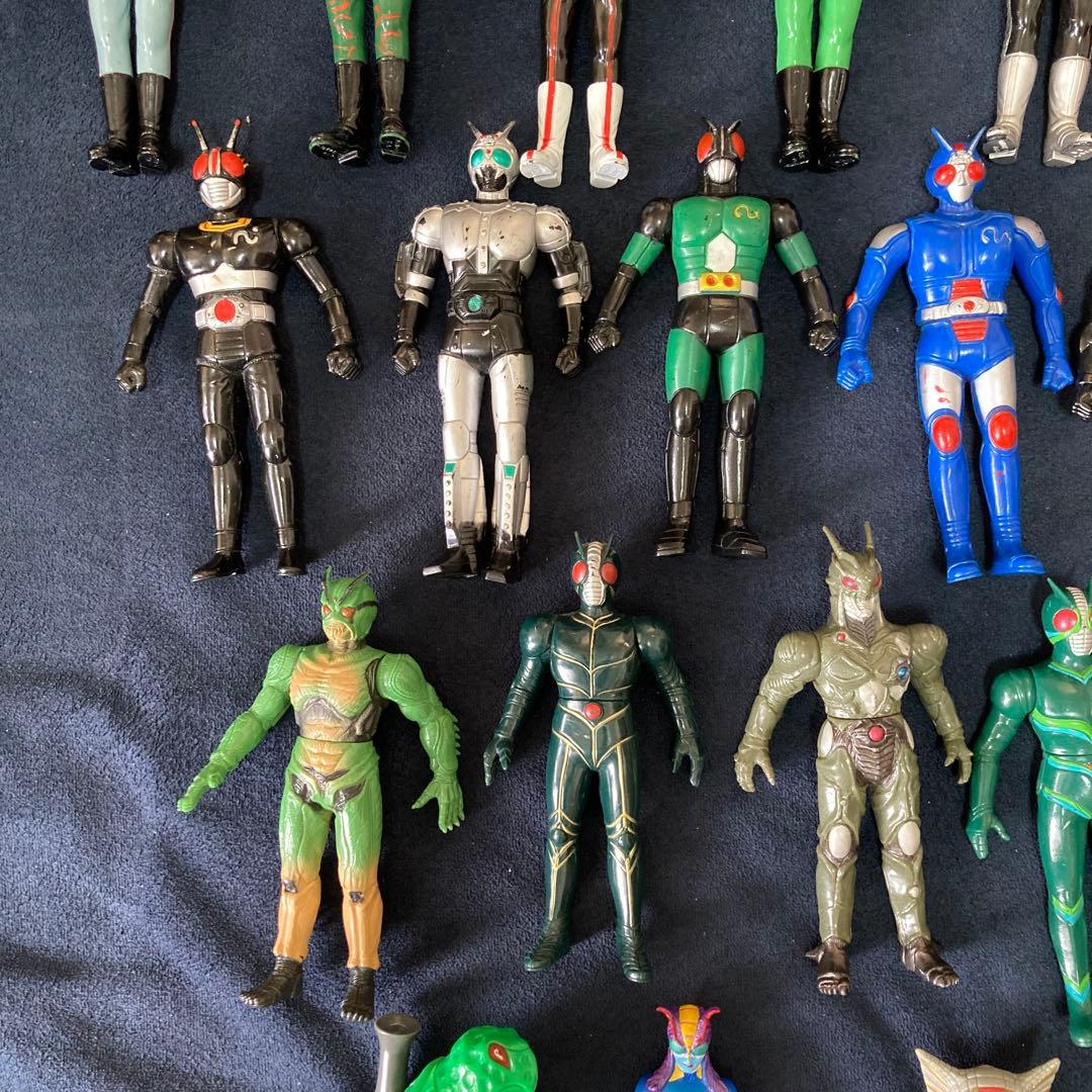 昭和　仮面ライダー　人形　フィギュア　ソフビ