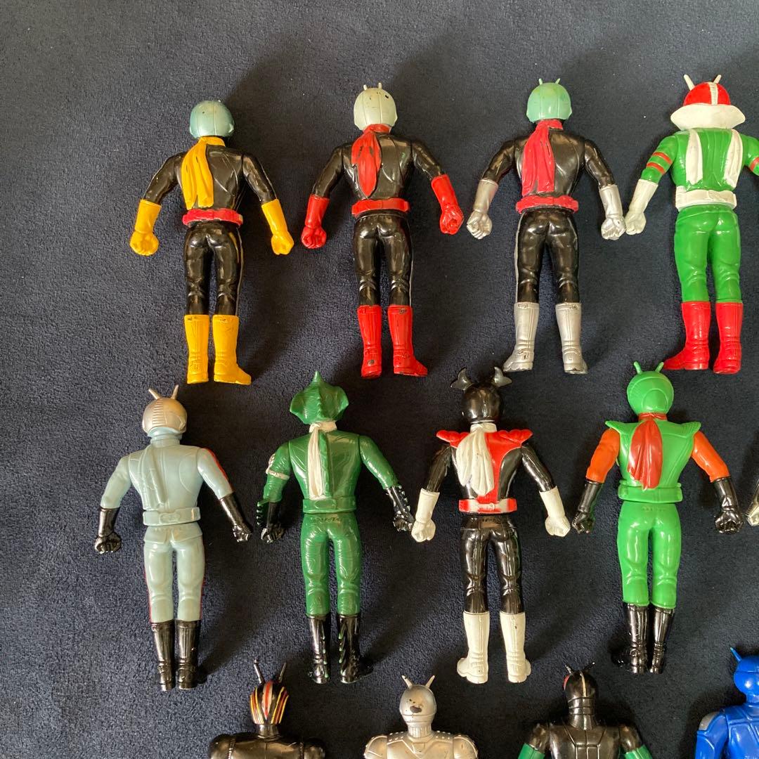 昭和　仮面ライダー　人形　フィギュア　ソフビ