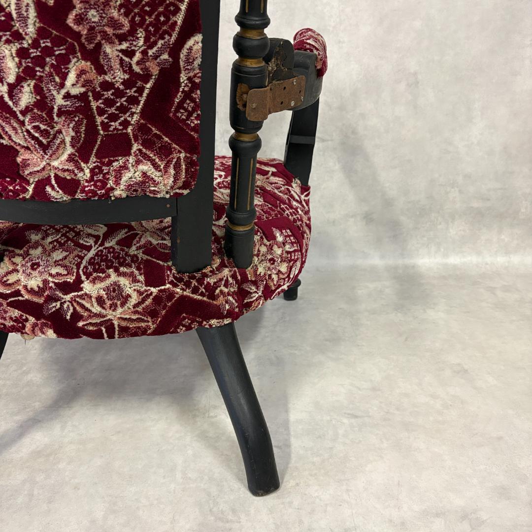 ネパール　パタン製　アンティークアームチェア【A】