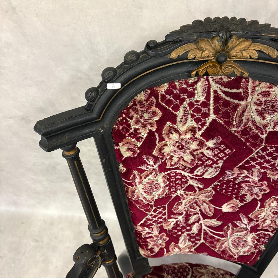 ネパール　パタン製　アンティークアームチェア【A】