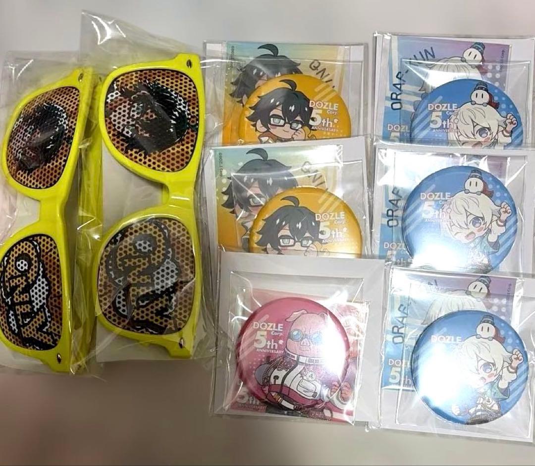 ドズル社 缶バッジ サングラス 5周年フェス セット