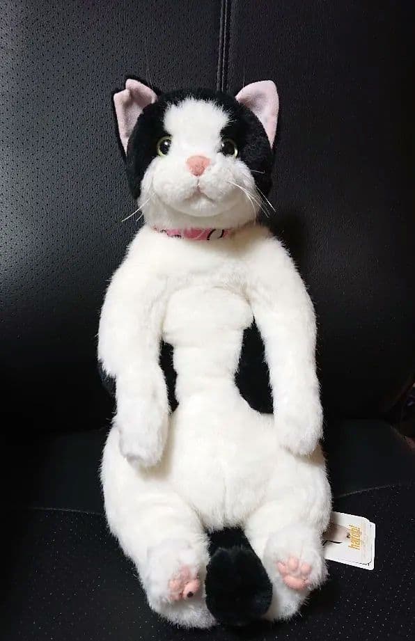 はっちゃん日記 ぬいぐるみ(座り) ハチワレ猫 タグ付き