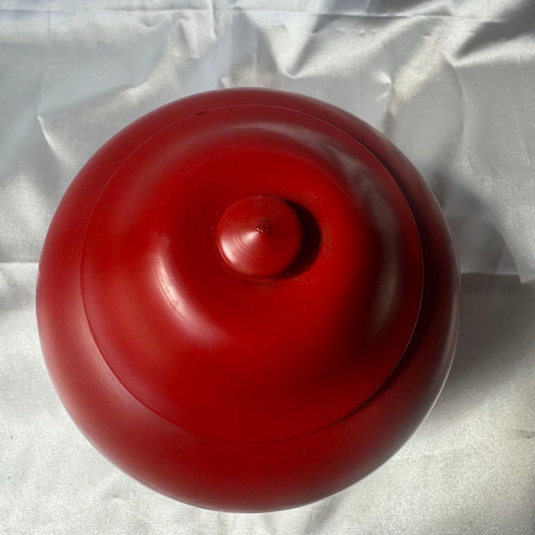 佐藤阡朗 作 / 根来小壷/茶道具/漆器/根来塗/蓋付小壺