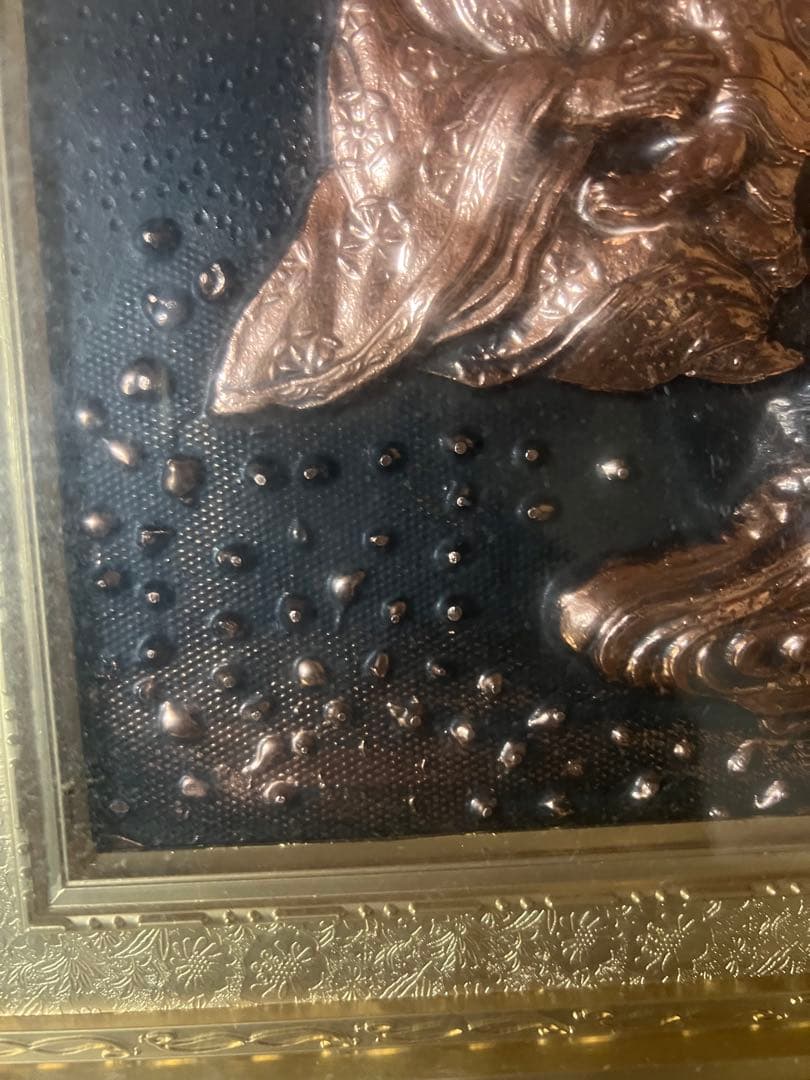 銅製浮彫り彫刻 七福神