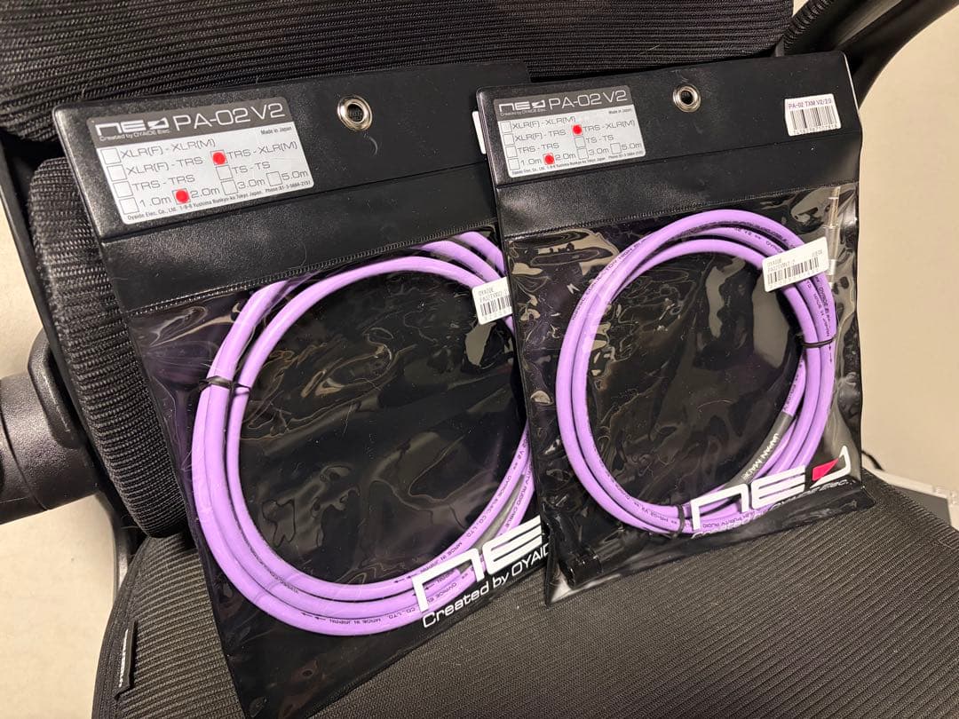 OYAIDE PA-02 TXM V2/2.0m TRS-XLRケーブル　2本