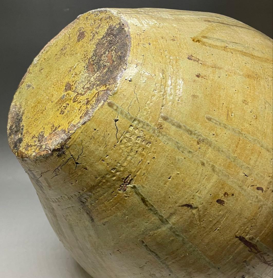 ヨシモ※プロフ必読※　呂宋壺　四耳葉茶壺　36.5cm 　T916