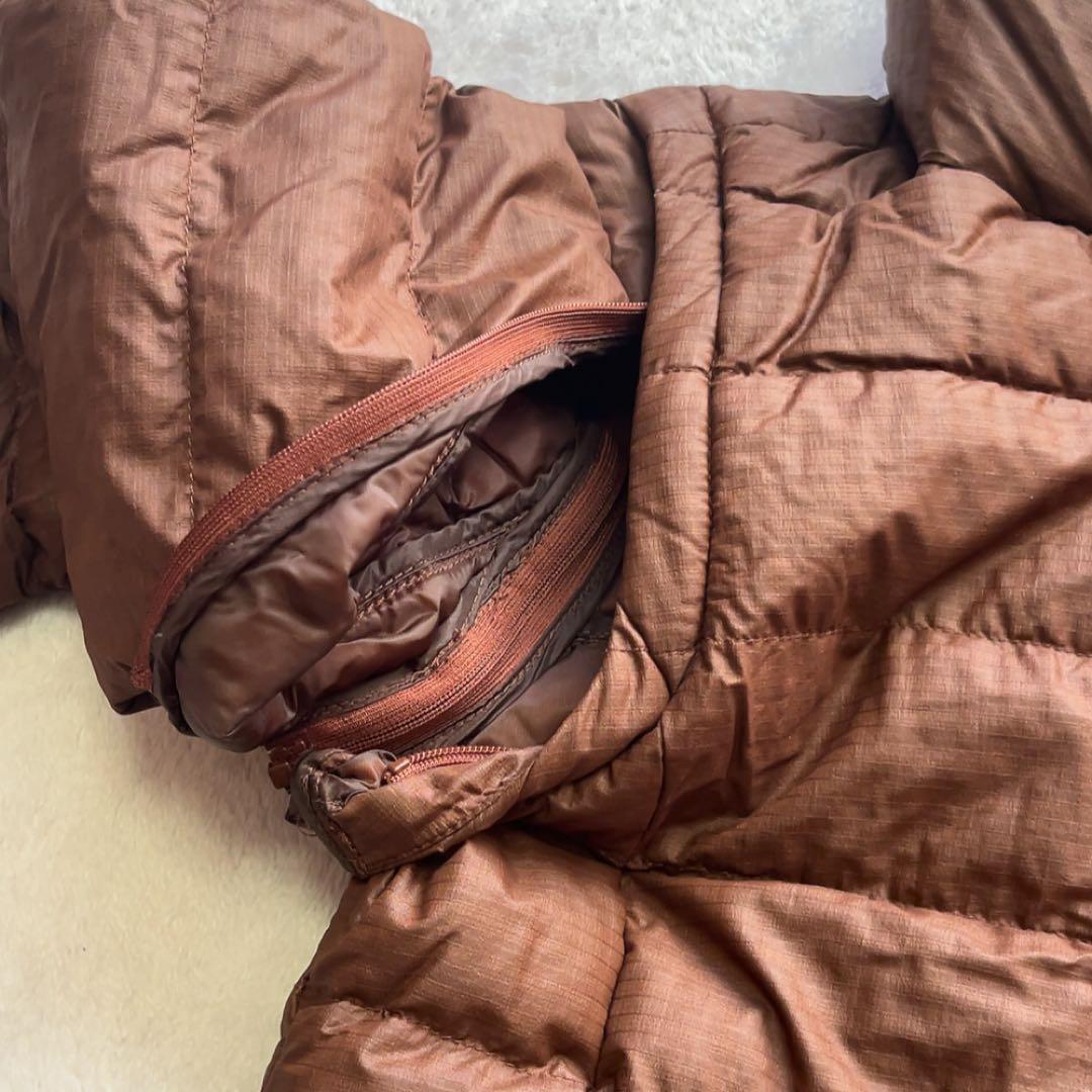未使用級　近年　パーリーゲイツ 　ダウン　ジャケット　ベスト　フード　ブラウン