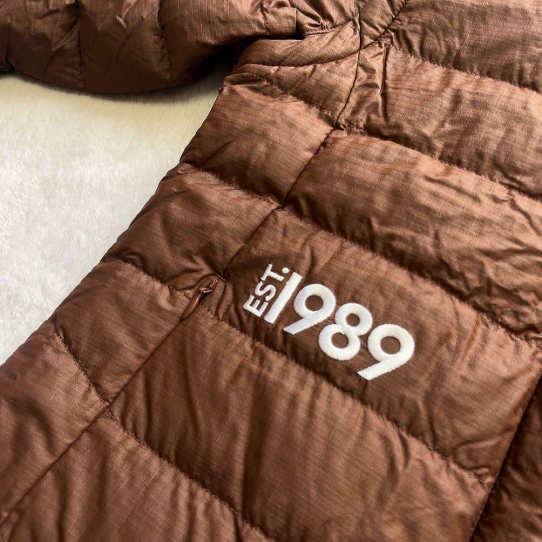 未使用級　近年　パーリーゲイツ 　ダウン　ジャケット　ベスト　フード　ブラウン