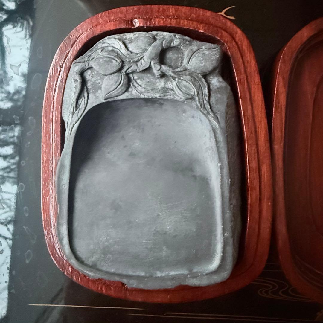 2245様感謝‼️旧家蔵出書の極み『桃陽刻天然端渓硯』」文房四宝