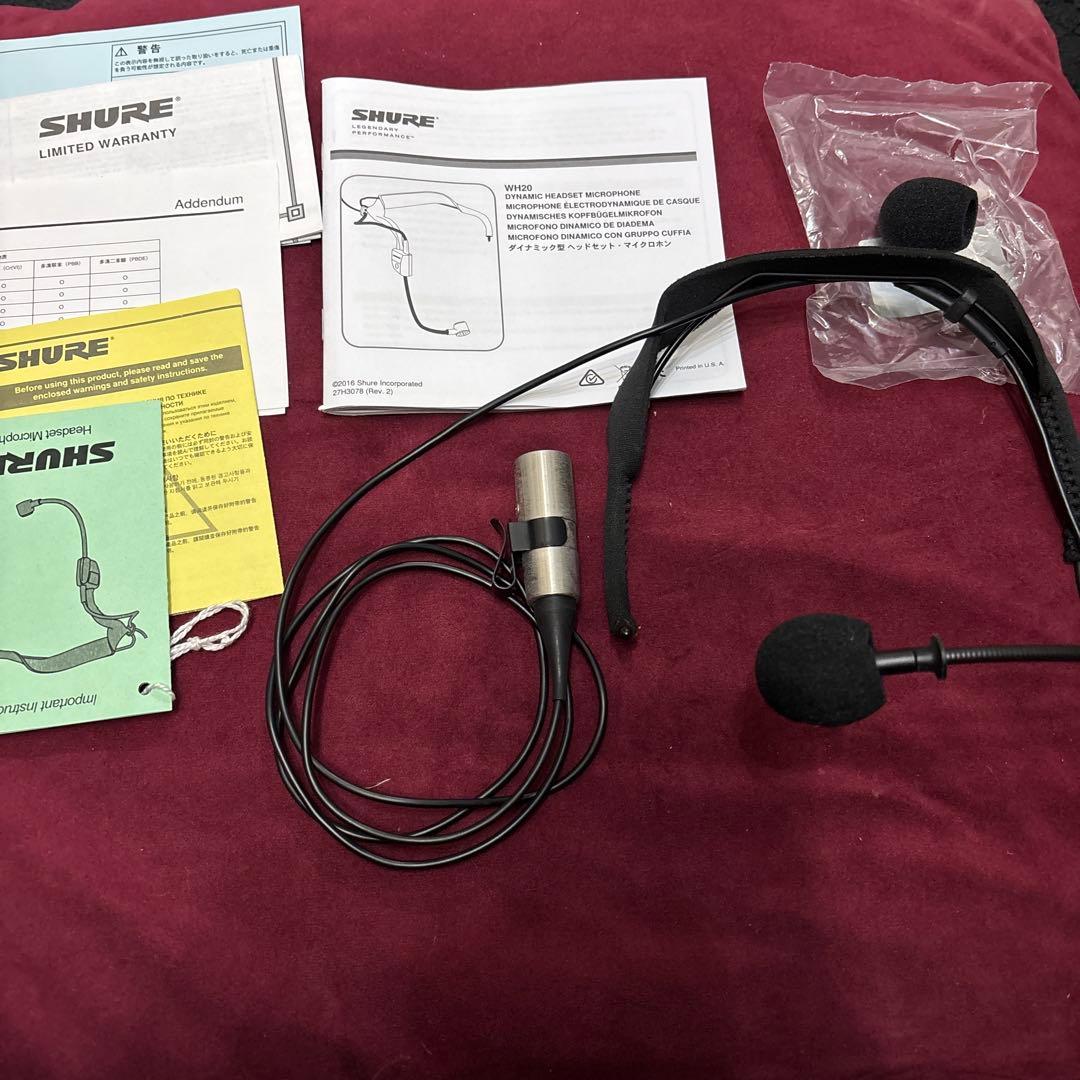 SHURE WH20XLR ヘッドワーンマイクロフォン