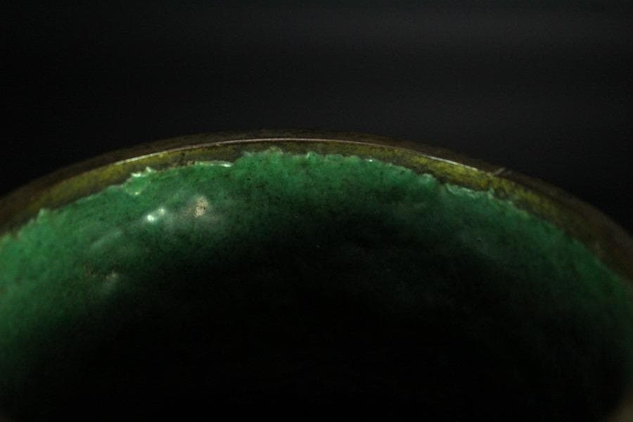 中国美術 七宝 纏枝蓮花紋 双耳 壷(K-YC548)