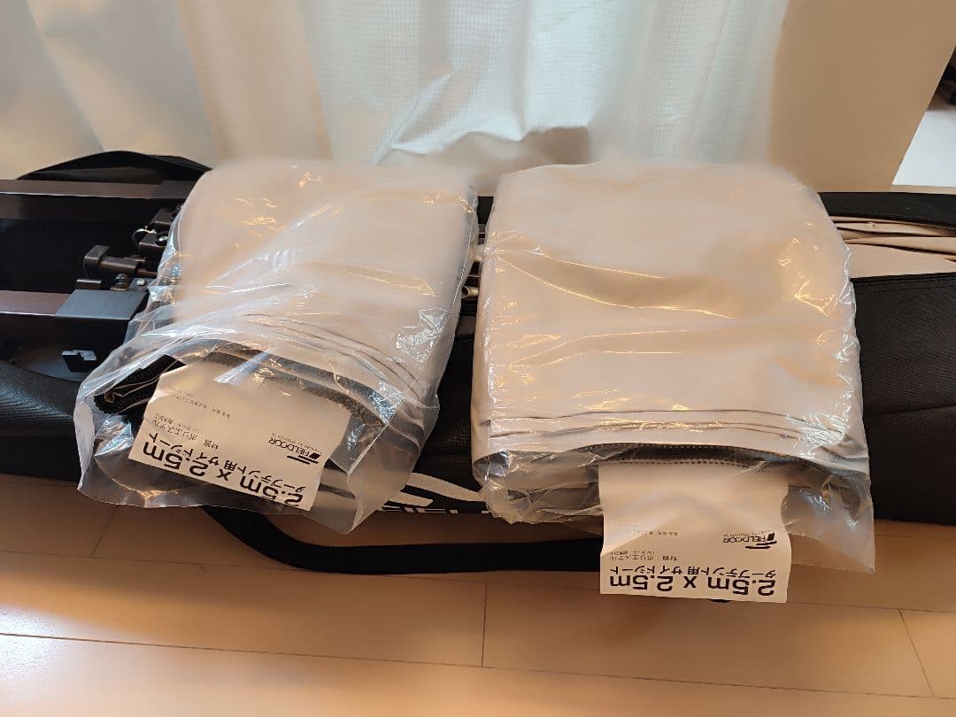 新品未使用　FIELDOOR ワンタッチタープ 2.5m x 2.5m強化版