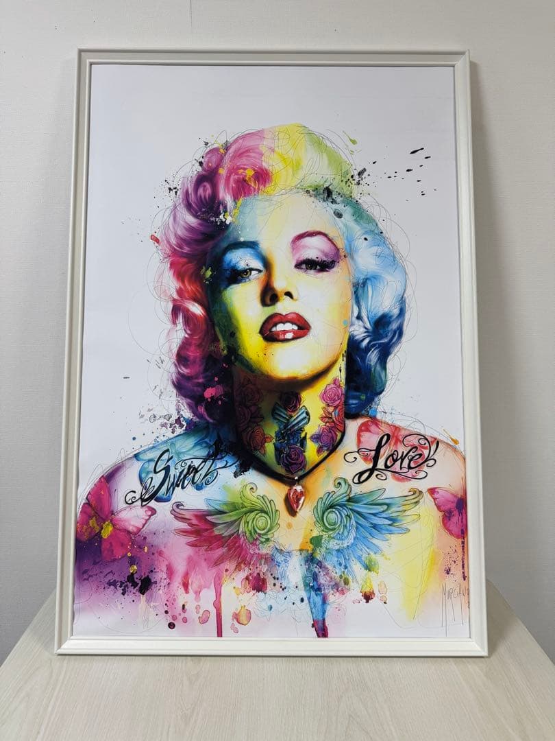 No309フレーム付きキャンバスアート　ブランドアートポスター　マリリンモンロー